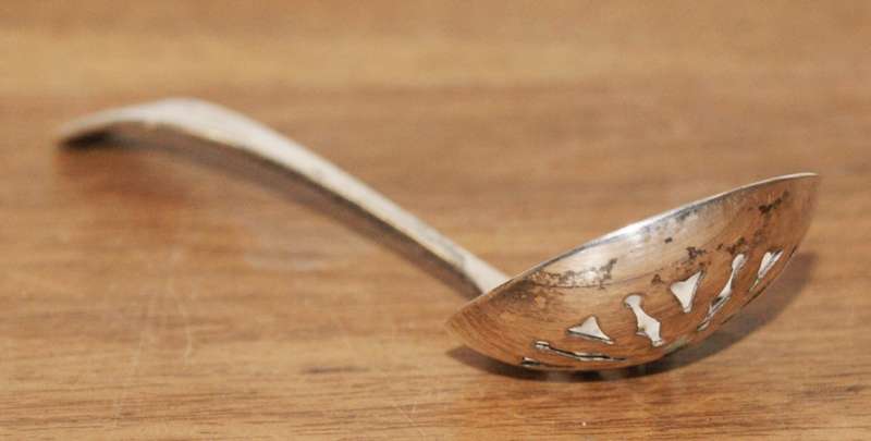 Vintage EPNS Pierced Compote Spoon