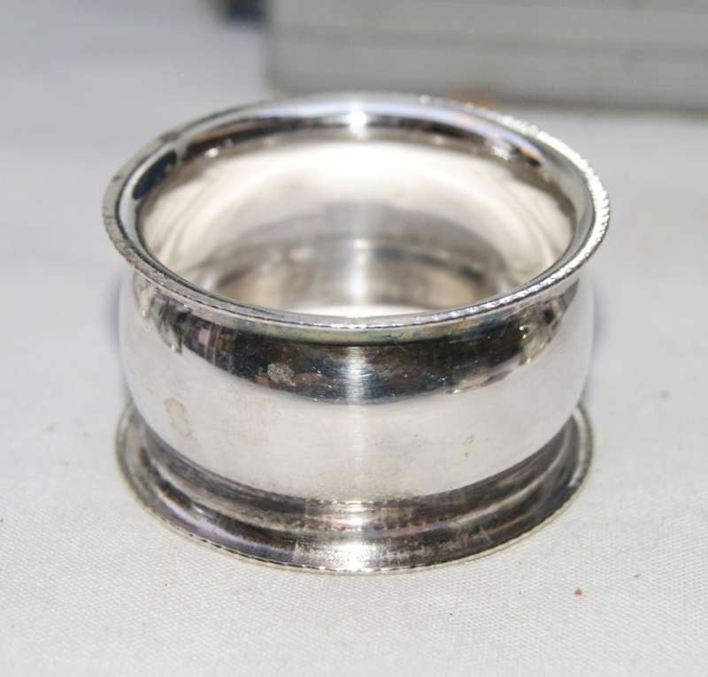 Box of 6 Assorted Serviette Rings Silver Plated