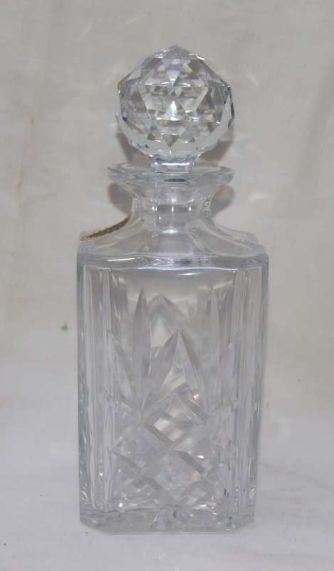 Vintage Full Lead Crystal Hand Cut Decanter