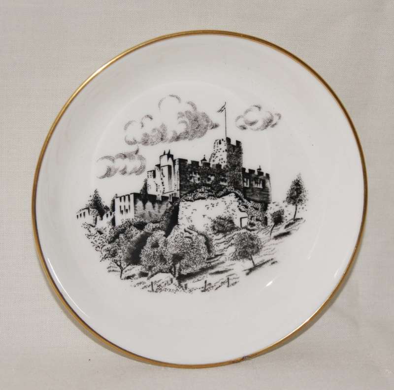 Royal Worcester Bothal Castle Northumberland Dish