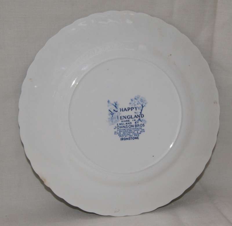 Johnson Bros `Happy England` Ironstone Plate