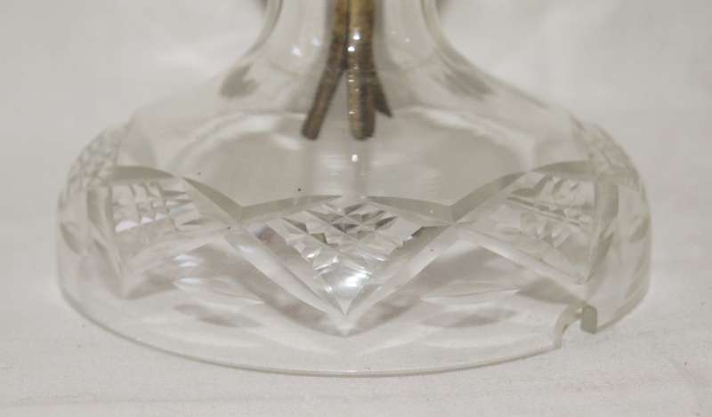 Vintage Hand Cut Crystal Lamp