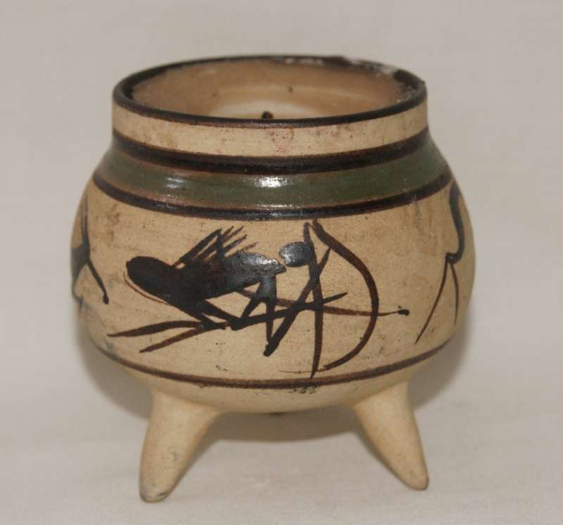 Stoneware Potjie Pot Candle Holder