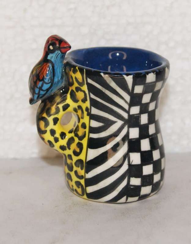 The Seedpod Studio Hand Painted by Raymond Ncube Vase @@@ CCCRRRAAAZZZYYY R1 START