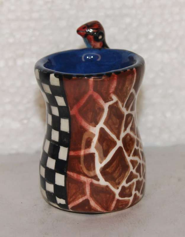 The Seedpod Studio Hand Painted by Raymond Ncube Vase @@@ CCCRRRAAAZZZYYY R1 START