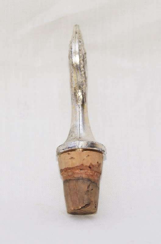 Vintage Metal Bottle Stopper Cork