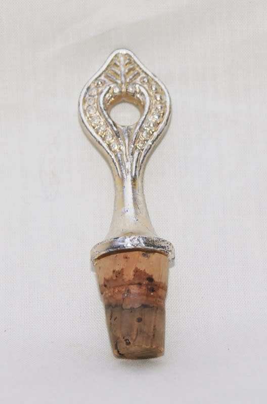 Vintage Metal Bottle Stopper Cork