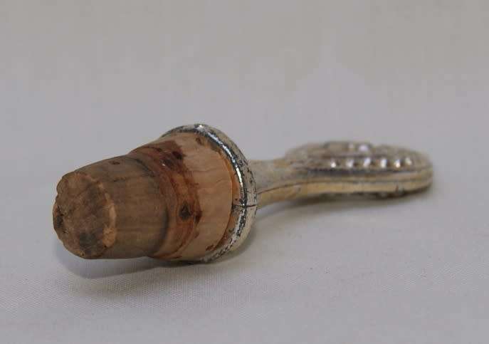 Vintage Metal Bottle Stopper Cork