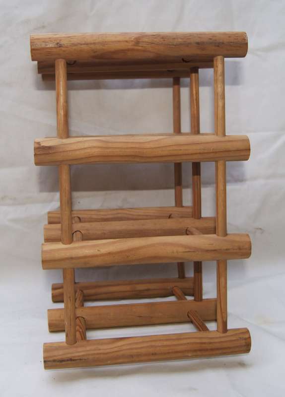 Wooden Dowel Wine Rack