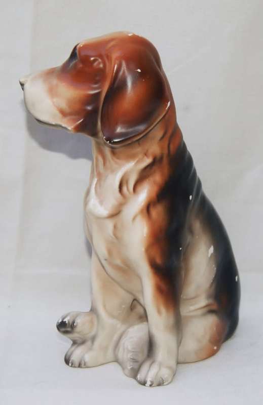 Vintage Ceramic Beagle Ornament