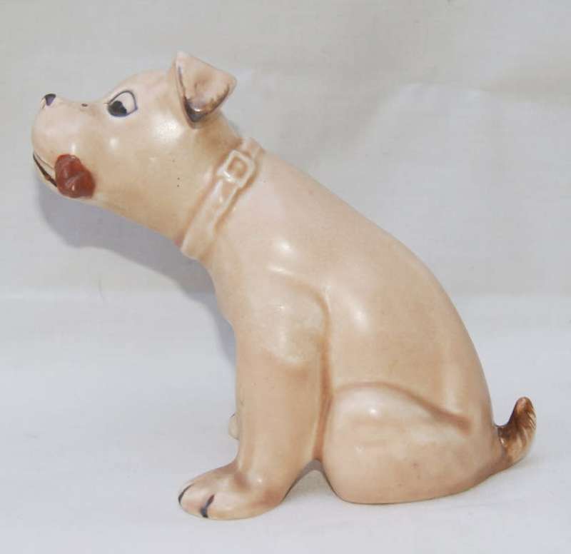 Vintage (Sylvac?) Dog with Bone Ornament