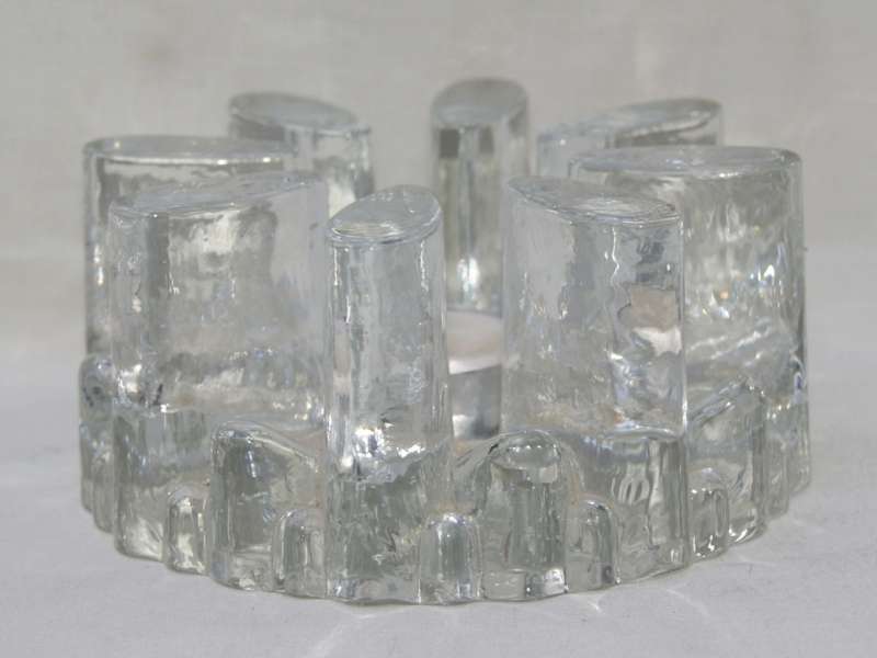 Vintage Heavy Glass Candle Votive