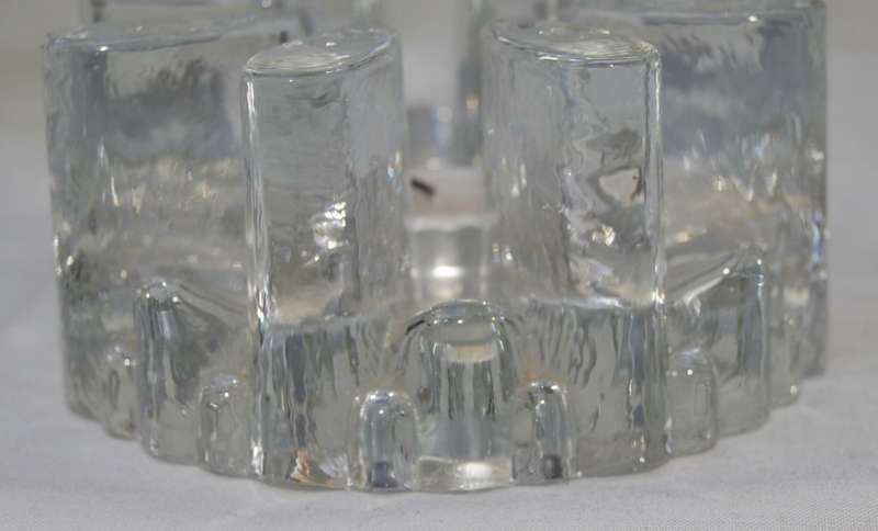 Vintage Heavy Glass Candle Votive