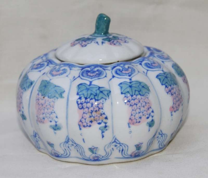Vintage Pumpkin Shaped Jar