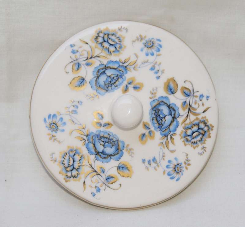 Vintage Floral Porcelain Trinket Box