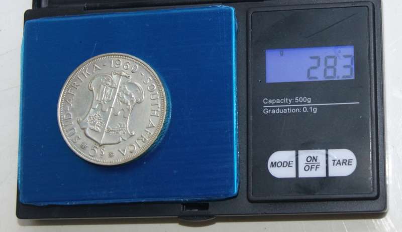 1960 Silver 5 Shilling (Crown) (UNC) 28.3g @@@ CCCRRRAAAZZZYYY R1 START