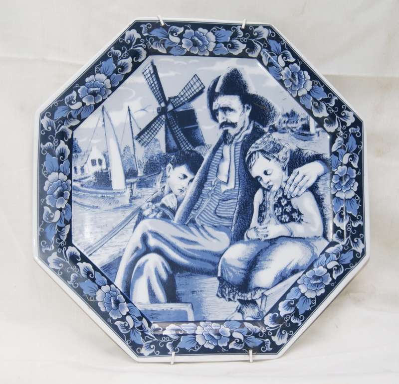 Delft Plate Limited Collectors Edition `The Fisherman` (Oude Mollen)