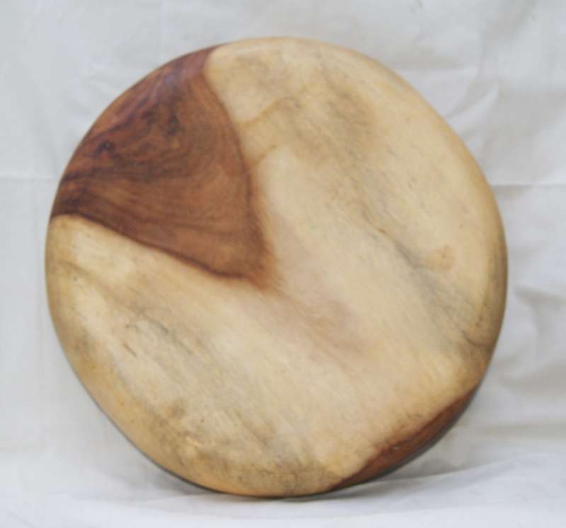 Round Wooden Snack Bowl with 7 Partitions