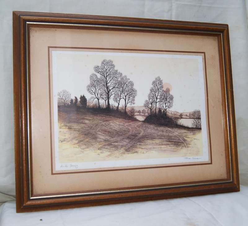 Framed James Moore `Winter Morning` Print