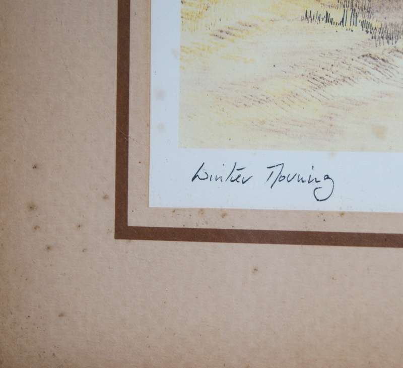 Framed James Moore `Winter Morning` Print