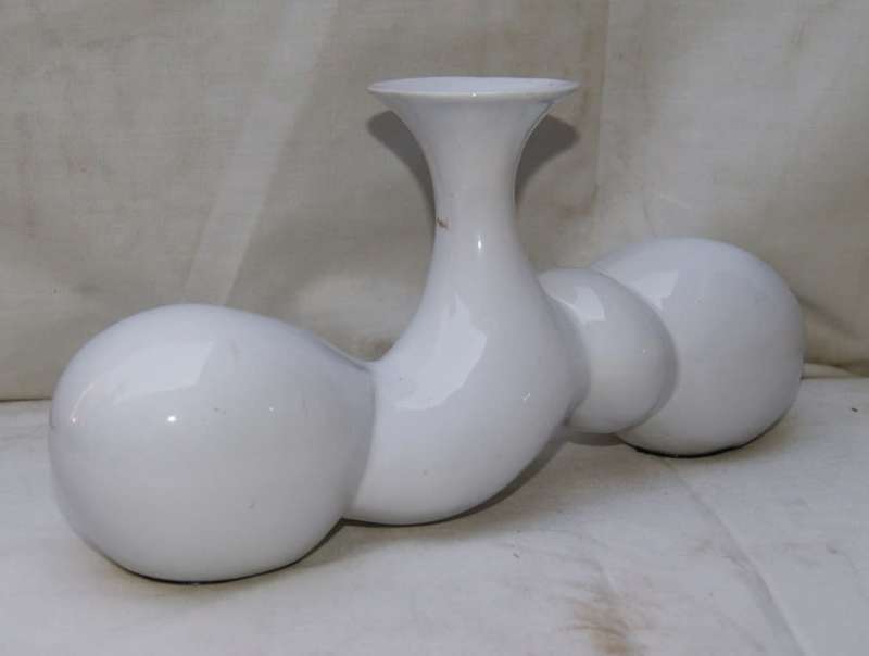 Decorative White Ceramic Vase