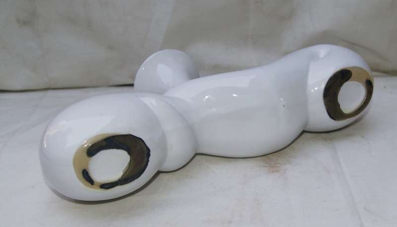 Decorative White Ceramic Vase