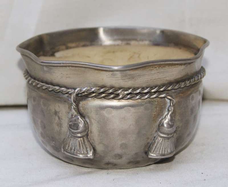 Candle in Silver Plated Container