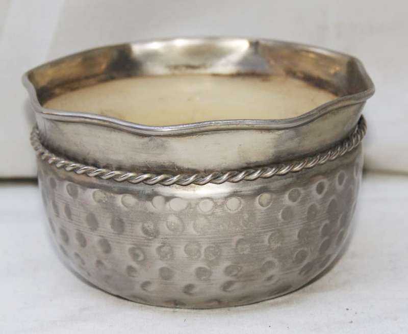 Candle in Silver Plated Container