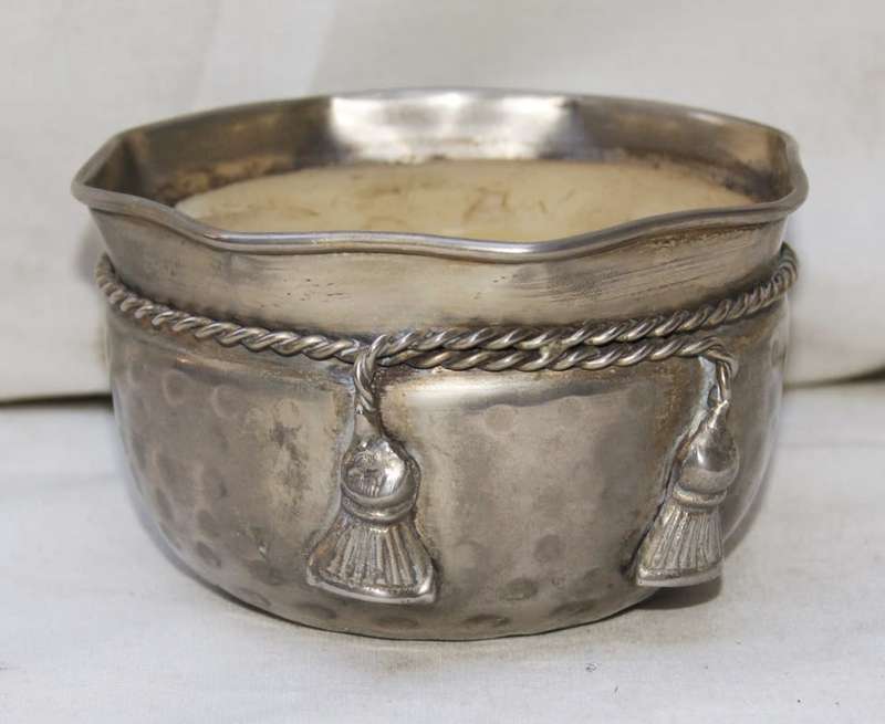 Candle in Silver Plated Container