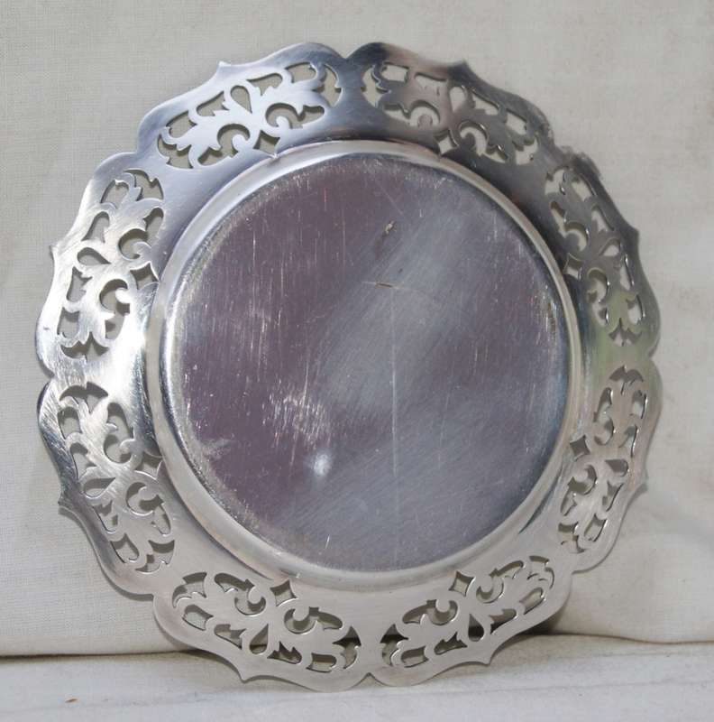 Vintage Kingsway EPNS A1 Plate Pierced Dish/ Coaster