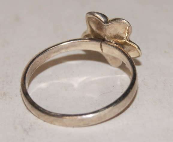925 Silver Ornate Floral Ring with Pearl Centre
