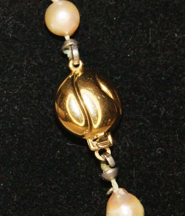 Vintage J.Kohl Cultured Pearl Necklace with 9ct Gold Tongue and Box Clasp
