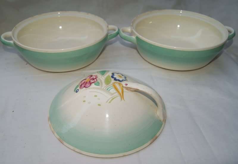 Suzie Cooper Vegetable Dish (with lid) and Salad dish