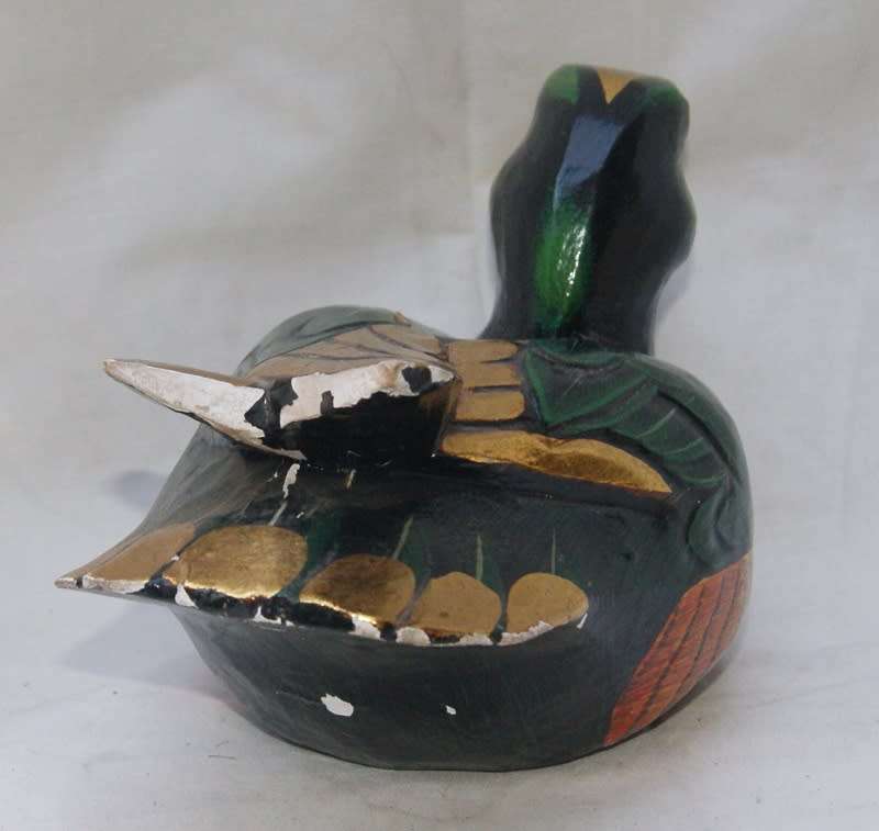 Hand Painted Decorative Wooden Duck