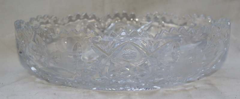 Rosecut Crystal Oval Bowl