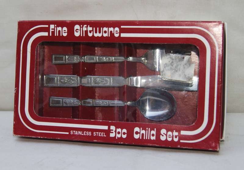 Vintage Fine Giftware 3 Piece Stainless Steel Gift Set