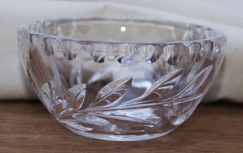 Small Crystal Rose Cut Bowl