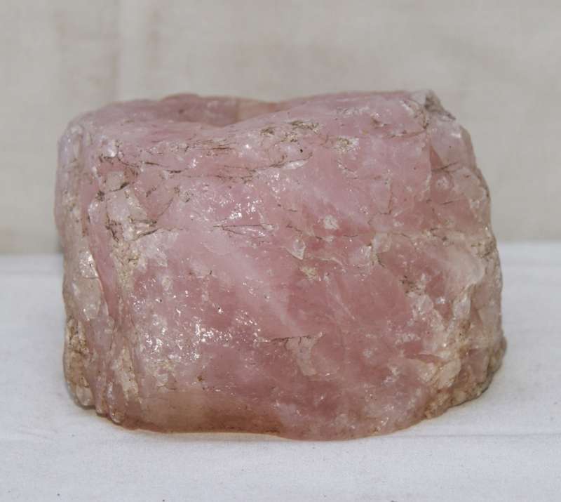 1.4kg Rose Quartz Candle Holder
