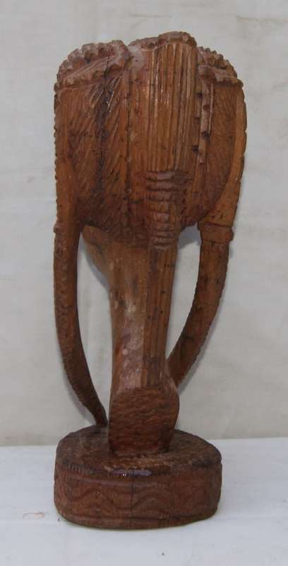 Wooden Hand Carved African Maiden