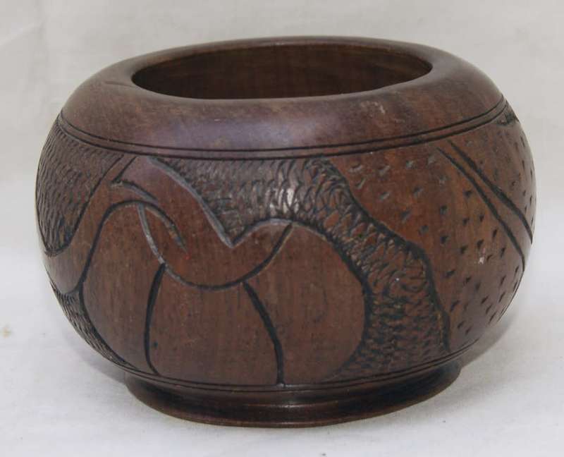 Hand Carved Wooden Bowl