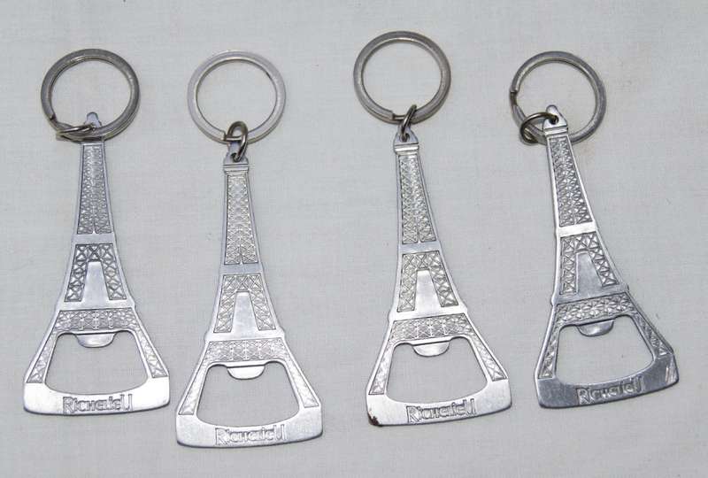 Richelieu Eiffel Tower Bottle Opener Keyring (4 available, bid per keyring)