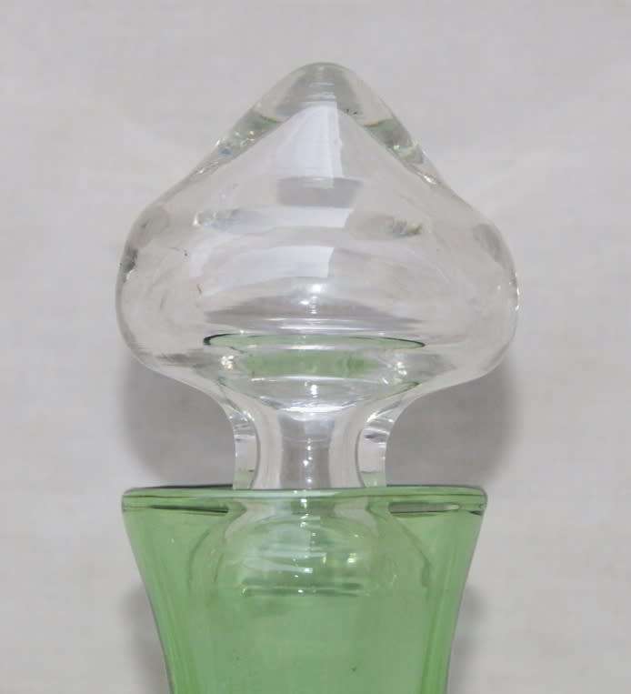 Vintage Emerald Venetian Glass Decanter