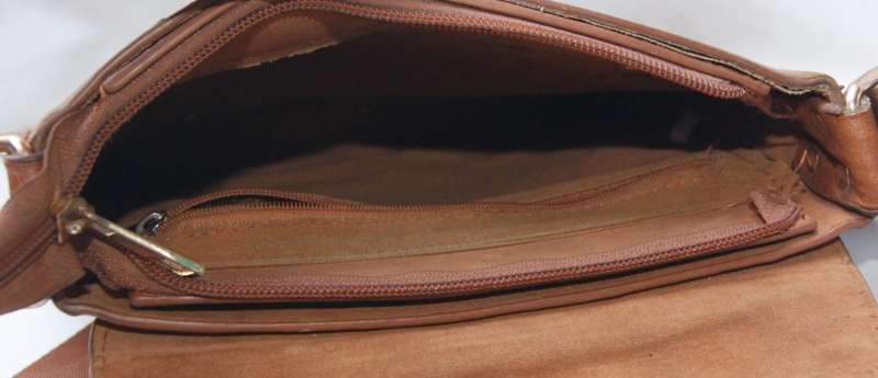 Faux Leather Satchel Bag