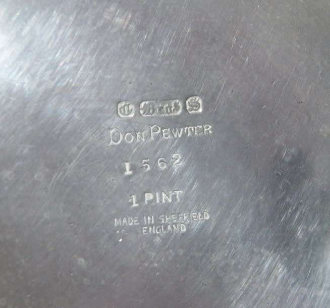 1 Pint Pewter Beer Mug