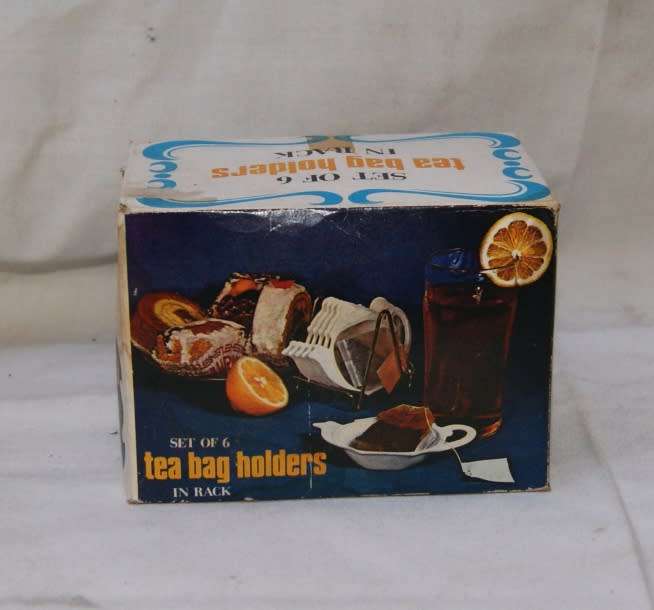 Set of 6 Teabag Holders in Original Box