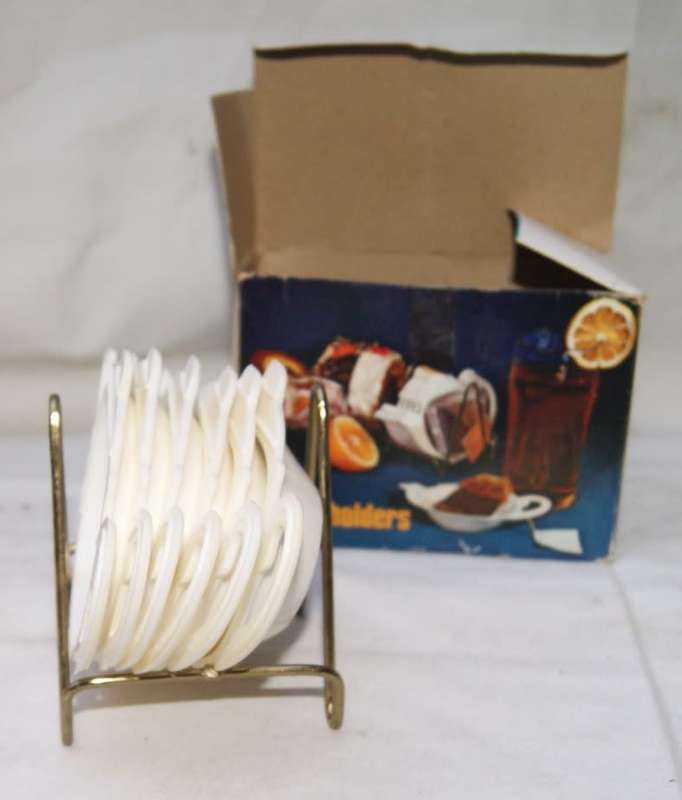 Set of 6 Teabag Holders in Original Box