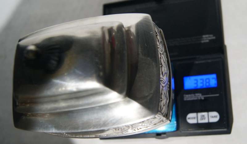 Denmark 1818 Hallmarked Silver Urn (338.1g) @R1 START