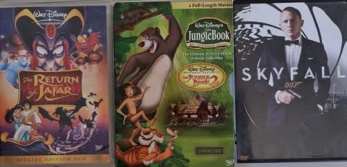 DVD player with three entertaining DVDs in time for festive season