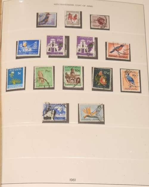South African stamp album 1961-1985 almost complete