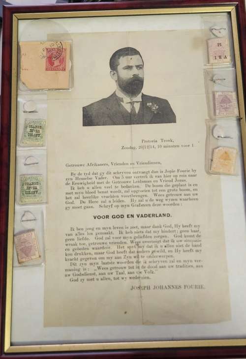 Interesting and rare piece from the grave - Japie Fourie and free gold coated badge
